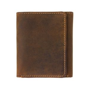 Visconti Apache Tri-Fold Leren Portemonnee Lichtbruin