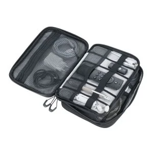 Kabel Organizer Tas Troika Black Connected
