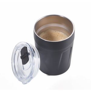 Kleine Thermosbeker Koffie Espresso Doppio – Zwart