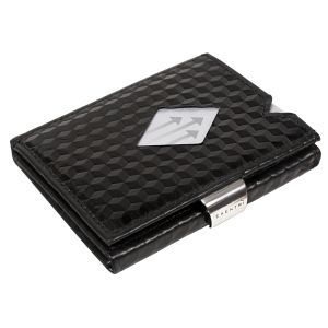 Exentri Wallet Portemonnee & Creditcardhouder Zwart cube