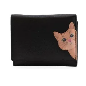 Mala Leather Dames Portemonnee De kat Cleo