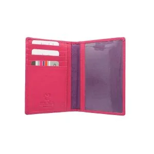 Mala Leather Paspoorthoesje Roze RFID 