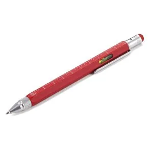 Multifunctionele EDC Pen - Troika Construction Rood