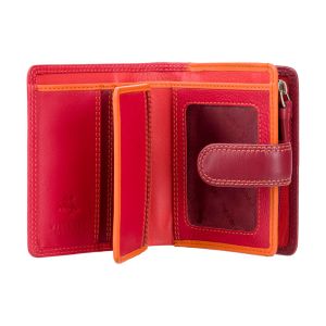 Bali Multi kleine Dames Portemonnee leer Red Multi