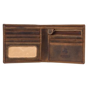 Visconti Hunter Shield Portemonnee Heren Tan Leer