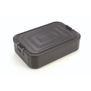 Troika metalen Bento Box lunchbox XL 2300ml, zwart 