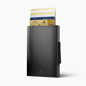 Ögon Designs Cascade Pop-Up RFID Cardprotector Wallet Platinium Black