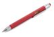 Troika Construction Multifunctionele Multi tool pen, rood
